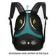 thumbnail image 5 of Mochila de viaje para portátil SHRRADOO, extra grande, 50 L, roja, 17 pulgadas, 5 of 7