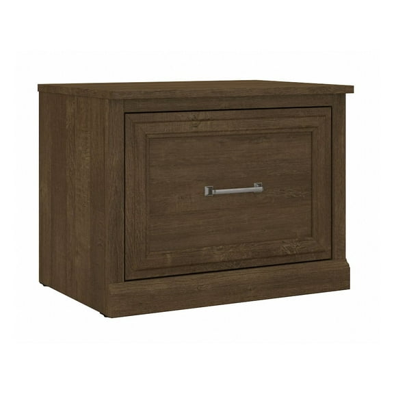 Woodland 24W Small Shoe Bench with Drawer in Ash Brown - Engineered Wood