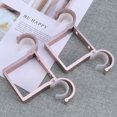 thumbnail image 3 of 2PCS Curtain Rod Aluminium Alloy Thick Double Hook Mounting Bracket(Rose Gold), 3 of 8