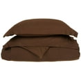 thumbnail image 1 of Microfiber Solid Duvet Cover Set, Wrinkle Resistant, Twin/Twin XL, Mocha by Blue Nile Mills, 1 of 2