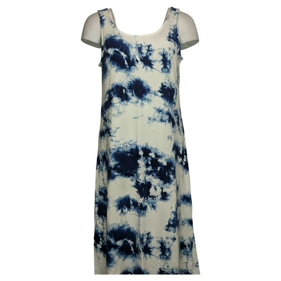 Matty M Women's Dresses Sz M Tie Dye Midi Tank Dress White Regular Size