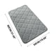 thumbnail image 3 of pstuiky Alfombrilla de entrada, alfombrilla antideslizante para baño, lavable a máquina, esponja absorbente, almohadilla suave., 3 of 3