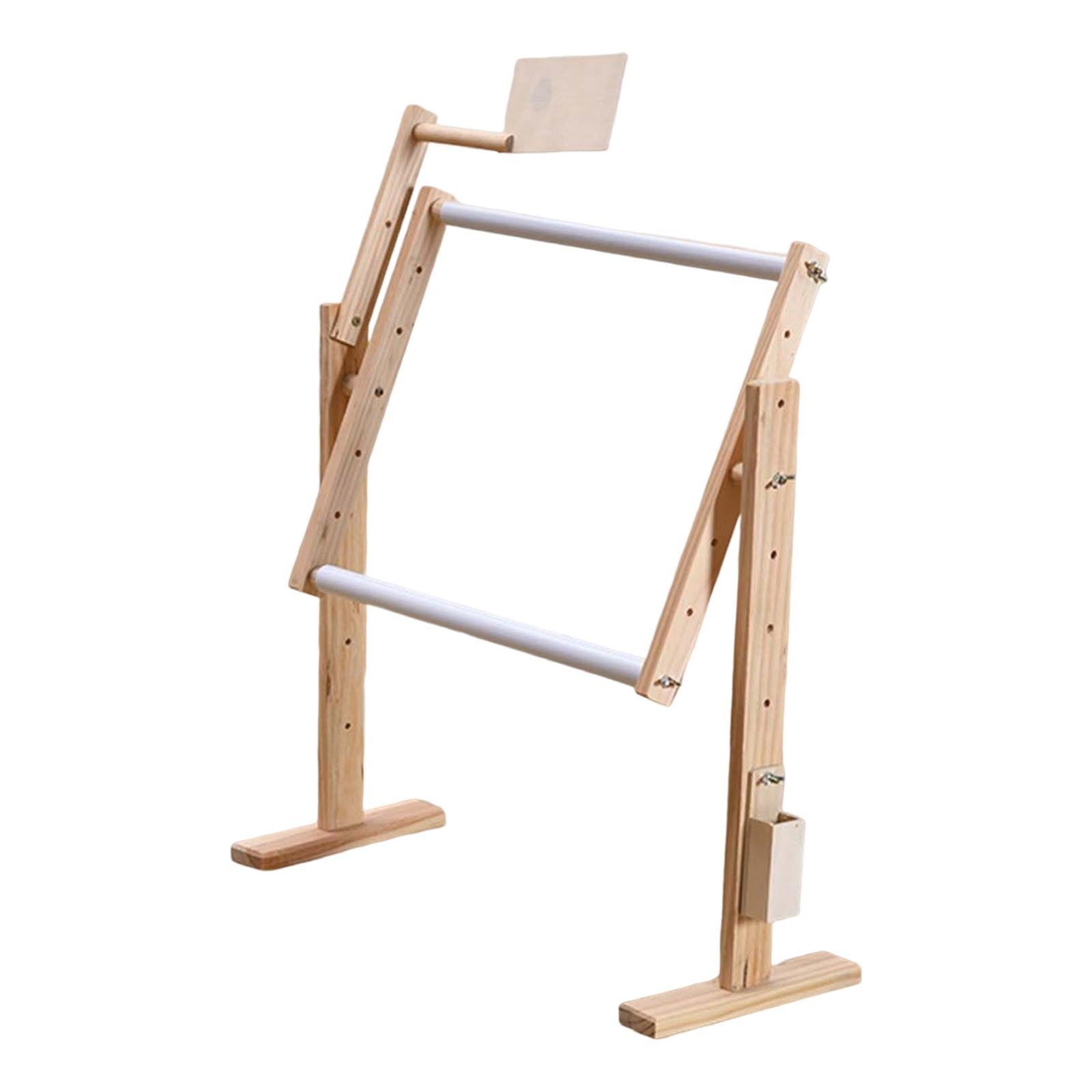 Easel Display Stand for Embroidery, Wood Holder for Small Art