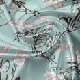thumbnail image 5 of Ambesonne Victorian Window Valance, Vintage Floral Stalks, 54" X 18", Seafoam Brown White, 5 of 5