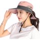 thumbnail image 1 of Sombrero para el sol para mujer, sombrero Buni de malla con ala ancha rosa, protección UV para pesca al aire libre Rojo Verde Cocina, Decoración y Otros, 1 of 5