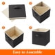 thumbnail image 2 of Cubos de almacenamiento Lifewit, 12 paquetes, 28 cm, tela plegable, color negro, 2 of 7