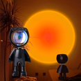 thumbnail image 1 of ATTOE LED Spaceman Sunset Lamp - Rainbow Sunset Projection Night Light with 360° Rotation,Network Modern Chargeable Floor Light with USB (1.5 inch1.5 inch5.7inch), 1 of 5