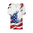 thumbnail image 5 of VerPetridure American Flag Shirts for Women 4th of July Tops USA Print T Shirt Casual Short Sleeve American Proud T-Shirt Tops, 5 of 5