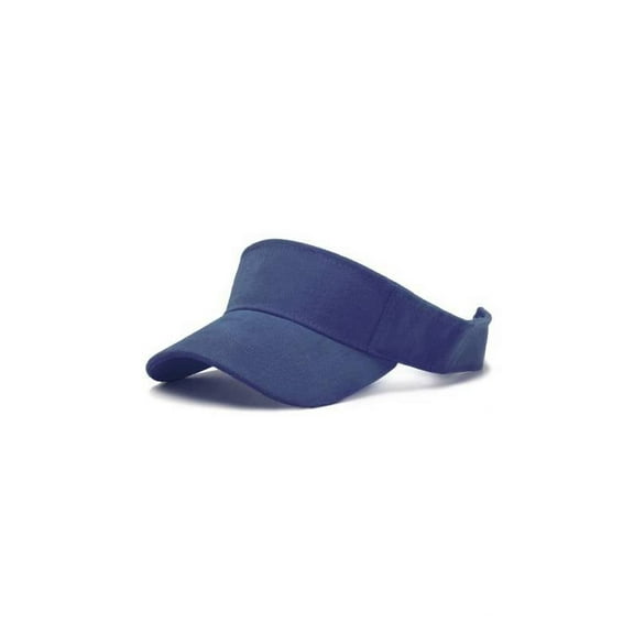Summer Gold Solid Navy Blue Adjustable Visor
