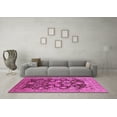 thumbnail image 3 of Ahgly Company Indoor Square Oriental Pink Industrial Area Rugs, 8' Square, 3 of 4