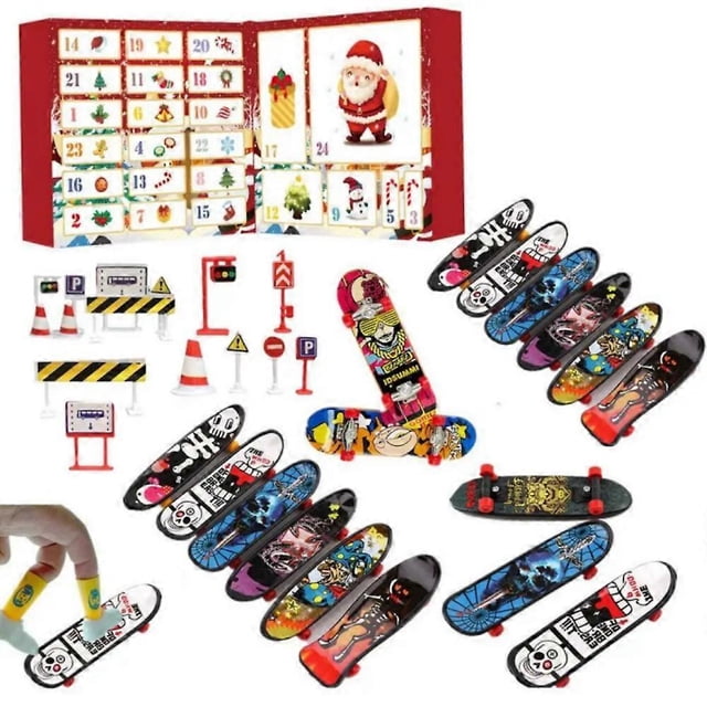 Finger Skateboard Advent Calendar Countdown Calendar Finger Skateboard Countdown Finger Skateboards Christmas Decoration