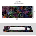 thumbnail image 6 of Trippy Psychedelic Art XXL XL Large Gaming Mouse Pad for Desk, Non-Slip Long Extended Keyboard Pads Mousepad Rubber Table Mat 31.5 X 11.8 Inch, 6 of 6