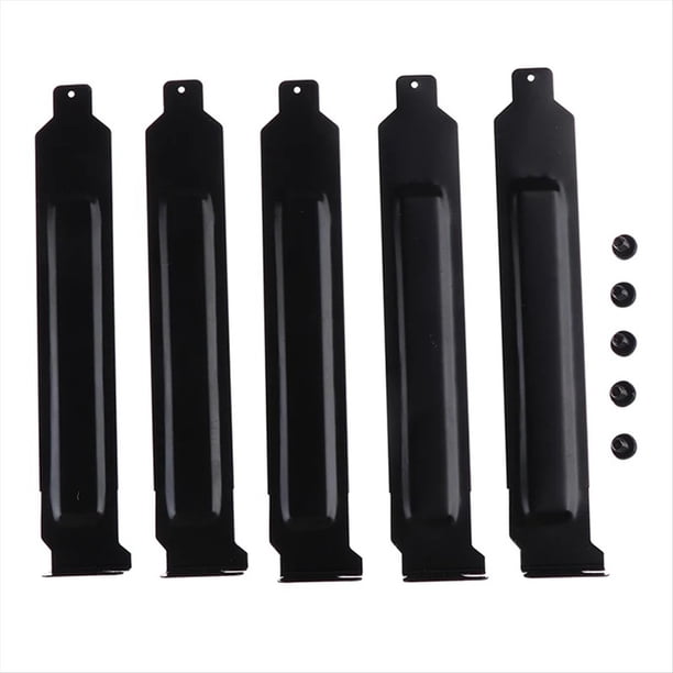 5 Piezas Soporte de Cubiertas de Ranura PCI de Metal con Tornillos Placa Ciega de Filtro de Polvo de ExpansióN de Perfil Completo para Ranura PCI