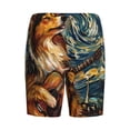 thumbnail image 7 of Daiia Starry Night Guitar Dog Mens Woven Stretch Pajama Short,Short Pajama Pants-Medium, 7 of 7