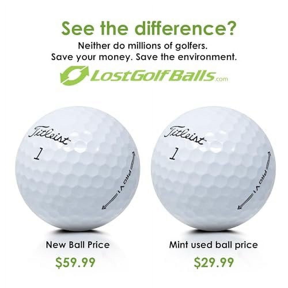 24 Titleist Pro V1 Golf Balls in Good Condition, 2019 Year Model, AAA Quality, Used & Recycled Used Golf Balls, Titleist ProV1, The #1 Ball in Golf, White