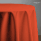 thumbnail image 2 of Mantel Para Mesa Redonda Medida 2.90 Diámetro Naranja, 2 of 6