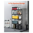 thumbnail image 3 of Garage Storage Shelves 5-Tier, 36x18x72 Inch Heavy Duty Steel Shelving Unit - 2000 lbs Capacity, Adjustable Metal Rack System for Warehouse, Basement, & Home Organization, 3 of 9