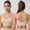 Beige, variant on FAHXNVB Sports Bra for Women, Seamless Criss-Cross Back Padded Strappy Sports Bras Medium Support Fitness Workout Padded Yoga Top