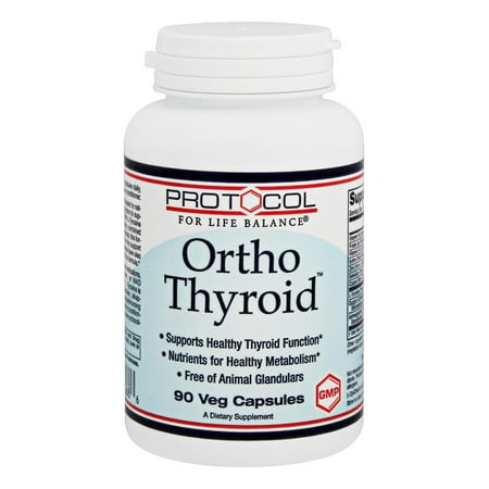 Protocol for Life Balance  Ortho Thyroid  90 Veg (Best Foods For Thyroid Balance)
