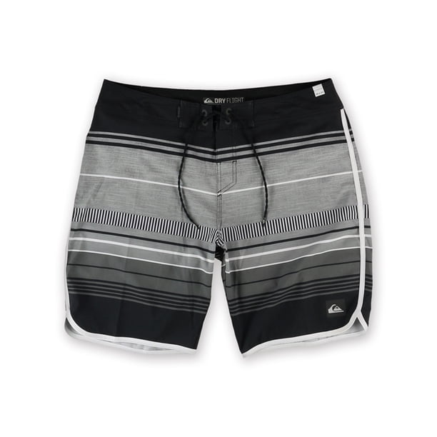 Quiksilver AG47 Pacific Stripe Swim Bottom Board Shorts para Hombre, Negro, 36 Quiksilver Pantalones cortos