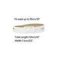 thumbnail image 3 of INSPIRE CHIC Women's Thin Nonporous Waist Belt Rectangle Buckle Plus Size Belts, 3 of 4