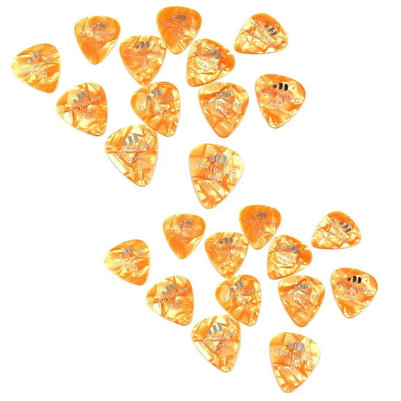 Dunlop Guitar Picks  24 Pack  Celluloid  Orange Pearloid  Heavy .94mm