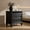 Black, variant on Demi Bonn 28" Farmhouse Wood Nightstand with Built-in Charging Station, 3 Drawers, 2 AC Outlets, USB & Type-C Ports, Solid Wood Legs, Bedroom End Table for Modern & Rustic Homes, Oak