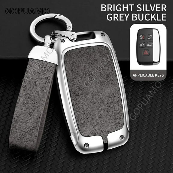 For land rover B 5 buttons key case freelander protection cover auto holder shell Zinc alloy leather Car key case accessories