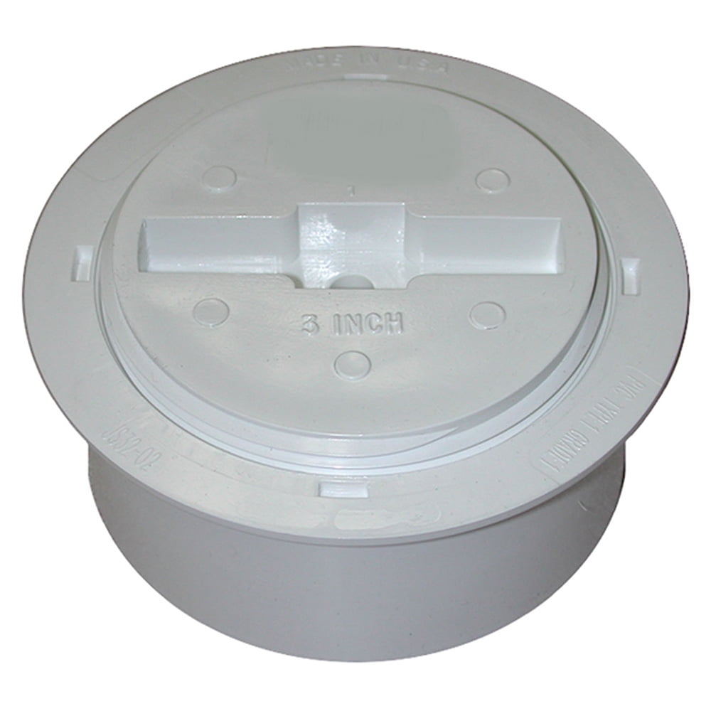 4" Heavy Duty Internal Pipe Cleanout with 3" IPS Countersunk Plug PVC,PartNo C60