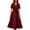 Wine 08, variant on Karymi Polka Dot Print Vintage Midi Dress, Lapel V Neck Short Sleeve Contrast Trim Button Front A-Line Dress with Self Tie Belted Waist Womens Dresses