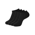thumbnail image 4 of Hanes Moves Impact Zone Men's No Show Socks Pack, 4-Pair , X-Temp, Moisture Wicking Black 6-12, 4 of 4