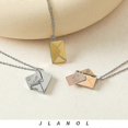 thumbnail image 4 of Envelope Locket Necklace Love You Secret Hidden Message Pendant Gift Stainless Steel Jewelry, 4 of 4