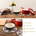thumbnail image 6 of SKYSONIC 2 pcs Christmas Truck Santa Snowman Pot Holders Trivets, Heat Resistant Trivets,Happy Xmas Day Cotton Thread Weave Mats for Hot Pads Pans Pot Bowl Teapot, 6 of 7