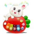 thumbnail image 4 of Baby Piano Toy Electronic Keyboard with Animals Sounds, Musical Toys for Babies 12M+(Rabbit), 4 of 8