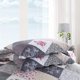 thumbnail image 5 of HoneiLife Juego de edredón tamaño king – Colchas reversibles de microfibra de 3 piezas, colchas de retazos, juego de cama floral para todas las estaciones, edredones gris rosa, 5 of 5