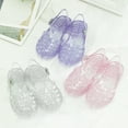Kannior Toddler Girls Jelly Sandals Soft Rubber Sole Closed Toe Summer