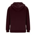 thumbnail image 5 of Hoodies for Men Quarter Zip Pullover Sweatshirt Vintage Long Sleeve Hoodie Color: Size: XXXL, 5 of 5