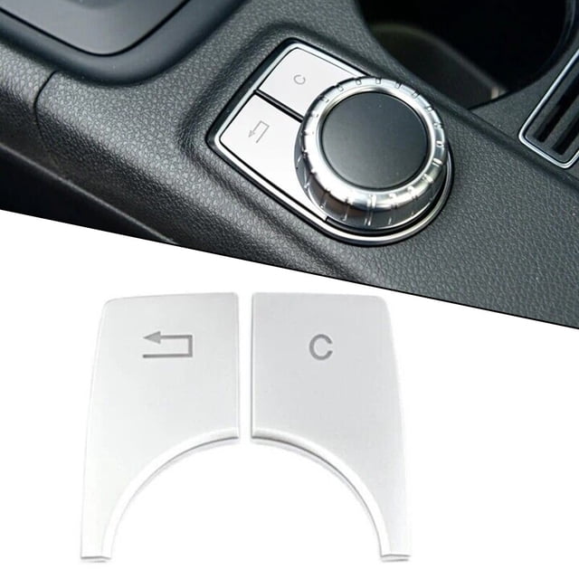 Car Multimedia Button Trim Cover For Mercedes For GLA X156 For CLA C117 A B Clas Car Multimedia Function Button Cover Sticker