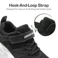 thumbnail image 4 of BURUDANI Boys Girls Fashion Sneakers Running Shoes Knit Athletic Shoes with Hook and Loop, 4 of 7