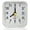 White, variant on Small Battery Operated Analog Alarm Clock, Travel Clock,Slient Bedside Clocks for Bedrooms Bathroom Shelf Desk,Blue