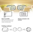 thumbnail image 5 of Yuyamidu Blue Hydrangea Car Window Shade Butterfly Auto Side Window Sunshades Blocks Sun and Heat 2 PCS Vehicle Car Side Window Sun Shield Car Interior Accessories Decor, 5 of 7
