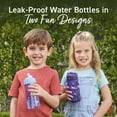 thumbnail image 2 of bentgo Plastic Water Bottle 15 oz. Unicorn/Lavender Galaxy 2/Pack (BGKDWB2-1), 2 of 8