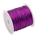 thumbnail image 1 of Cinta de seda colorida de 23 m para decoración de paquetes festivos y festivos, 1 mm, color morado púrpura, 1 of 9