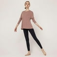 thumbnail image 2 of Long Sleeve Workout Shirts for Women Open Back Yoga Tops Athletic Clothes, 2 of 6