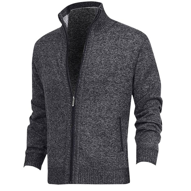 Styesk Vestes pour Hommes Mode Décontractée Chandail-Over Couleur Unie Manches Longues Sans Capuche Tenue Décontractée