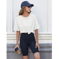 thumbnail image 3 of Zeagoo Summer T Shirts for Women Oversized Crew Neck Tees Short Sleeve Loose Fit Workout Tops, 3 of 4