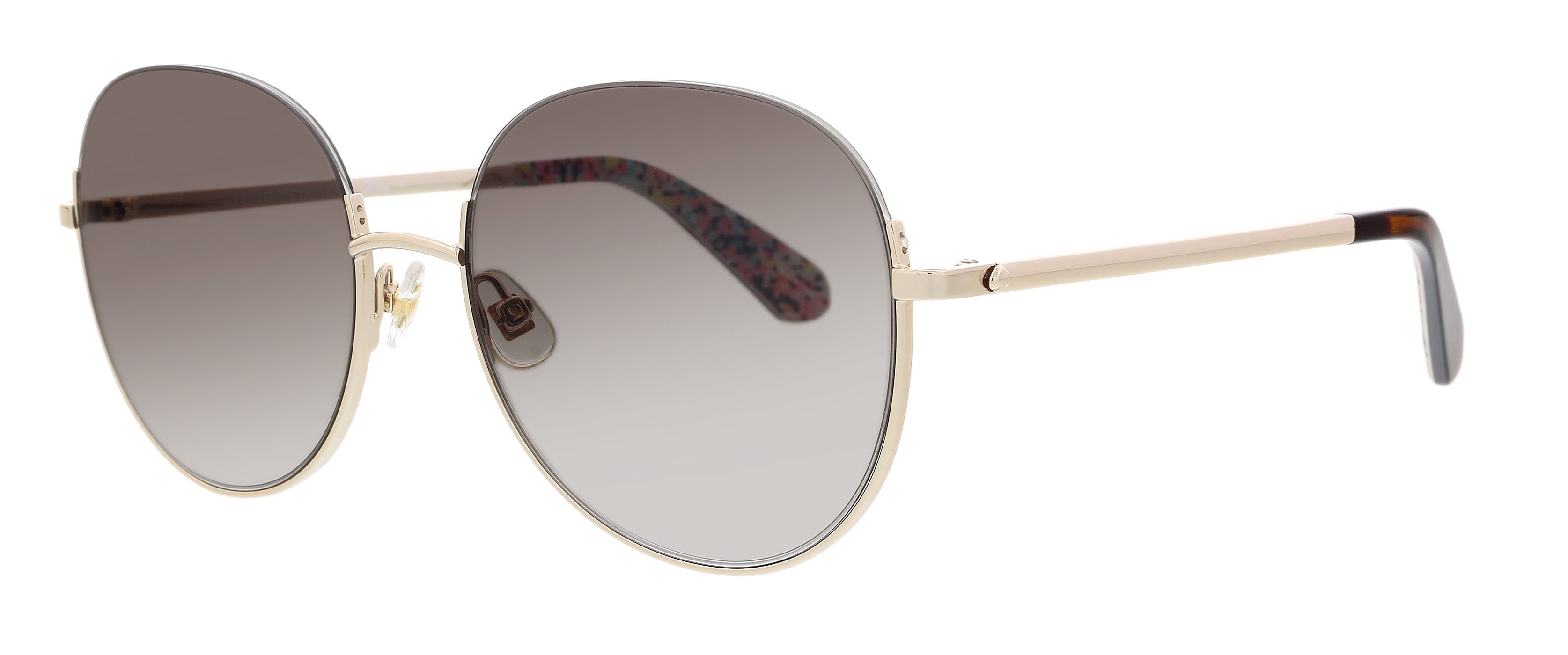 Kate Spade ISLA Aviator Sunglasses Rose Gold with Hard Case Hello ? Kate Spade Isla Rose Gold-Tone Aviator w/ Gradient Lens  main image 4