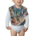 thumbnail image 6 of Hirioo Starry Sky Planet Lollipop for Baby Waterproof Pocket Bib Adjustable Closed for Babies Toddlers with Large Pocket 6-24Months, 6 of 8
