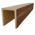 thumbnail image 3 of Ekena Millwork 9 1/2"W x 9 1/2"H x 144"L 3-Sided (U-Beam) Mena HeritageTimber Faux Wood Ceiling Beam, Warm Caramel, 3 of 12