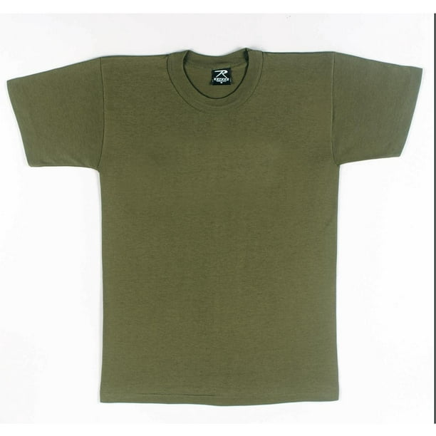 Rothco - 6 oz Heavyweight Olive Drab T-Shirt, Mens Size 2XL - Walmart ...